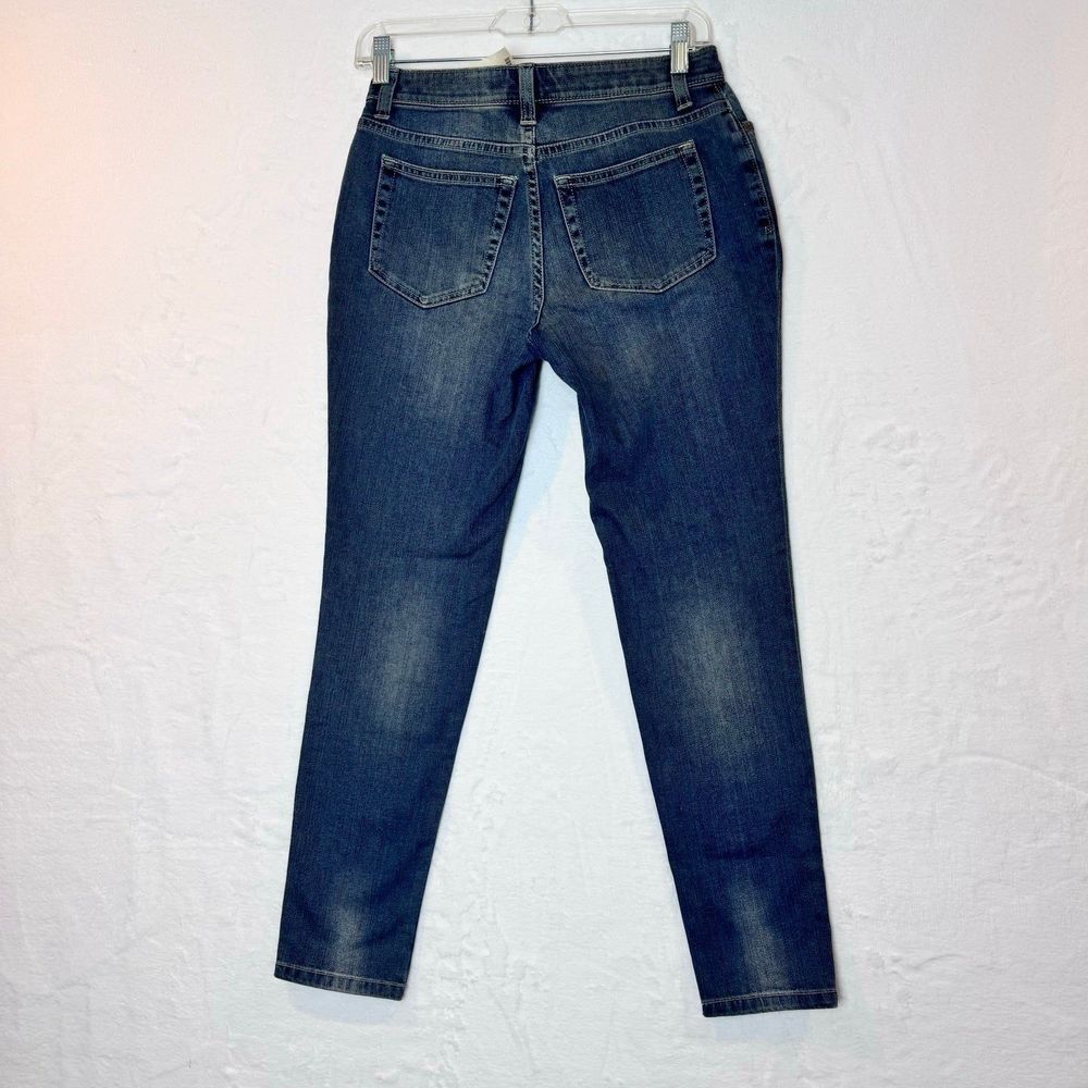 Boston Proper Jeans Womens 2 cool wash slim ankle medium wash Stretch